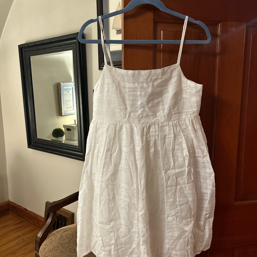 White Graduation Dress Sleeveless